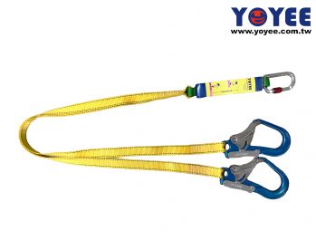 Alum. Double Lanyards with Energy Absorber