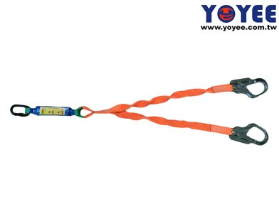 Double Elastic Lanyard Energy Absorb System